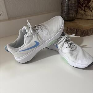 Women’s Nike City Rep TR Running Sneaker Size 10 CLEAN White With Blue And Green